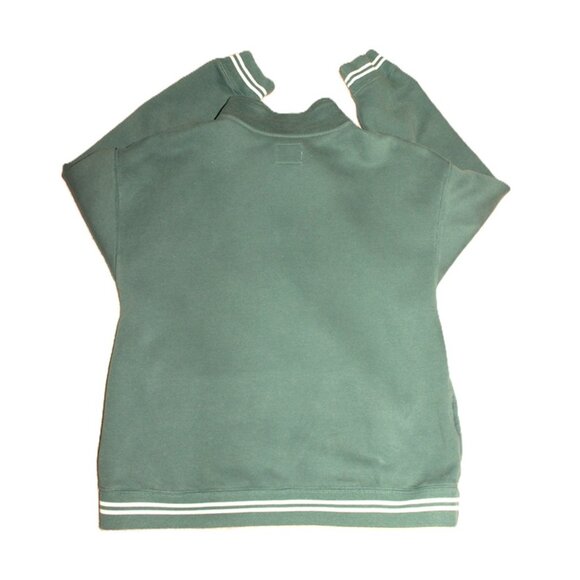 ABERCROMBIE & FITCH Essential Vintage Sunday Half-Zip Pullover in Green (Large) - Picture 9 of 9